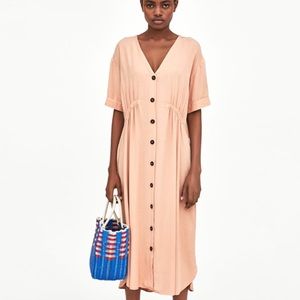 Midi shirt dress